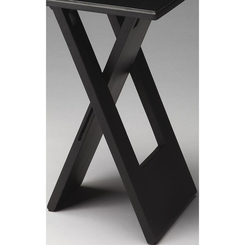 Butler Specialty Hammond Folding Side Table, Black