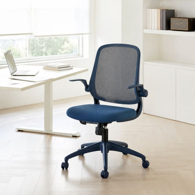 GOODSILO Ergonomic 350LBS Office Chair with Mesh Back, Molded Foam, Flip Armrests, Tilt and Height Adjustment for Home Office Use image number 2