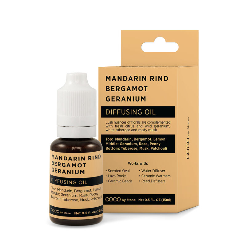 Diffusing Oil - Mandarin Rind, Bergamot, Geranium