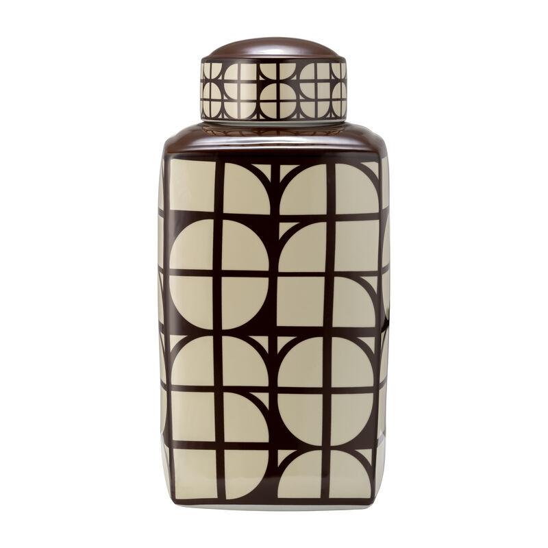 18H Square Jar W/ Lid image number 0