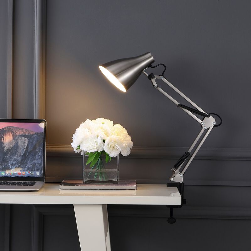 Odile Classic Industrial Adjustable Articulated Clamp On LED Task Lamp