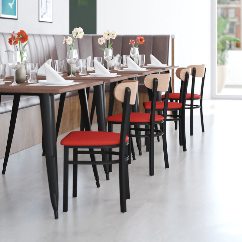 Metal/Wood Restaurant Chairs