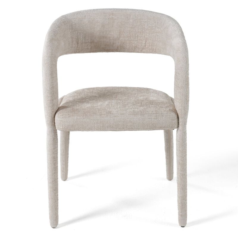 Modrest Faerron - Modern Light Grey Fabric Dining Chair