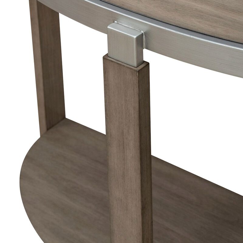 Liberty Furniture Sutton Sofa Table for Living Room - Bleached Sand image number 4