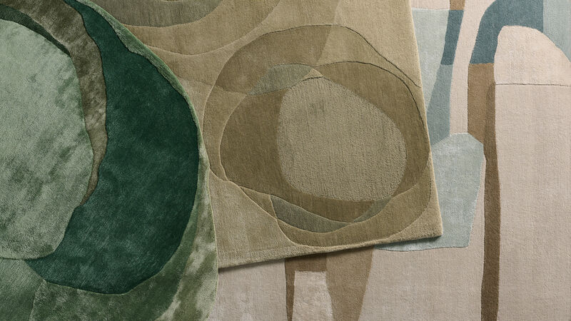 Layered Form Navaeh Silver Cloud 9'X12' Rug image number 8