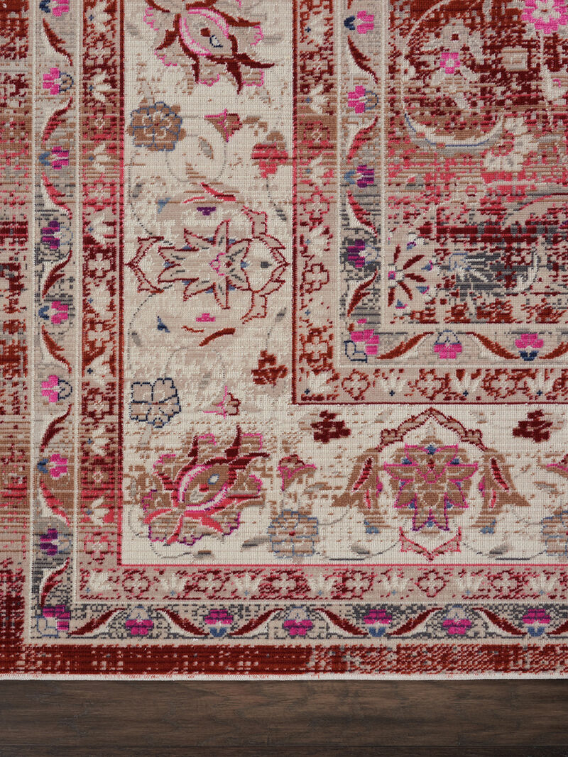 Vintage Kashan VKA01 Red 4' x Round Rug