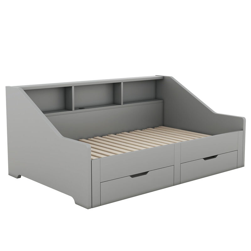 Merax Daybed Bed Frame with Storage image number 4