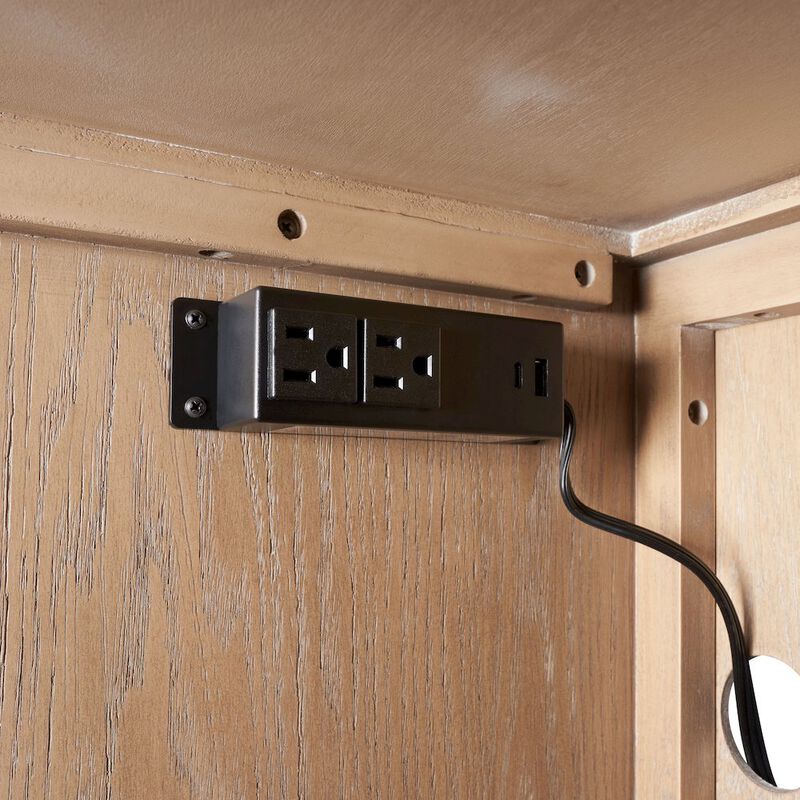 Bernards Elements Demilune Server - In Toffee Finish image number 2