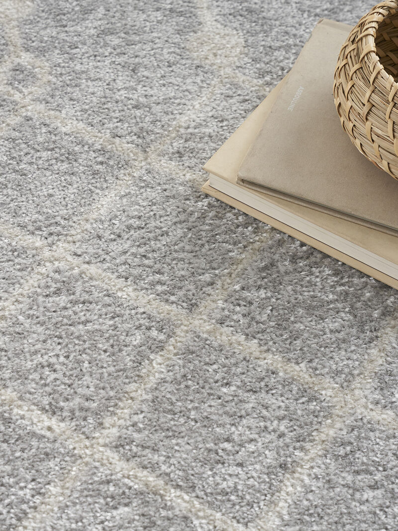 Astra Machine Washable ASW10 Gray 7'10" Round Rug