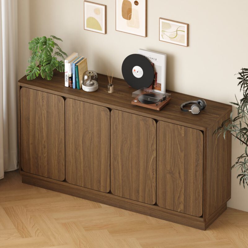 Boxpex 4-Door Sideboard Buffet Cabinet image number 8