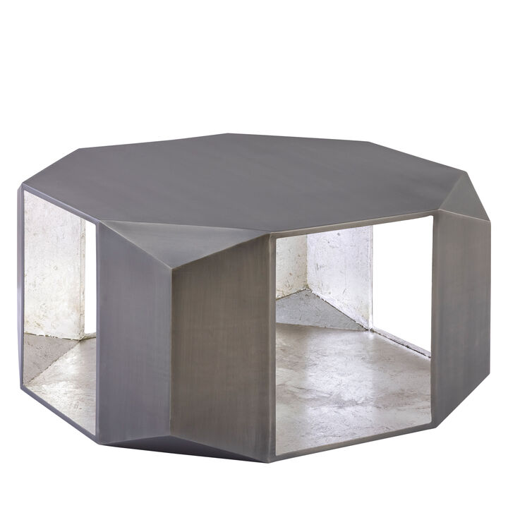 Lorvique Gold Hexagon Coffee Table