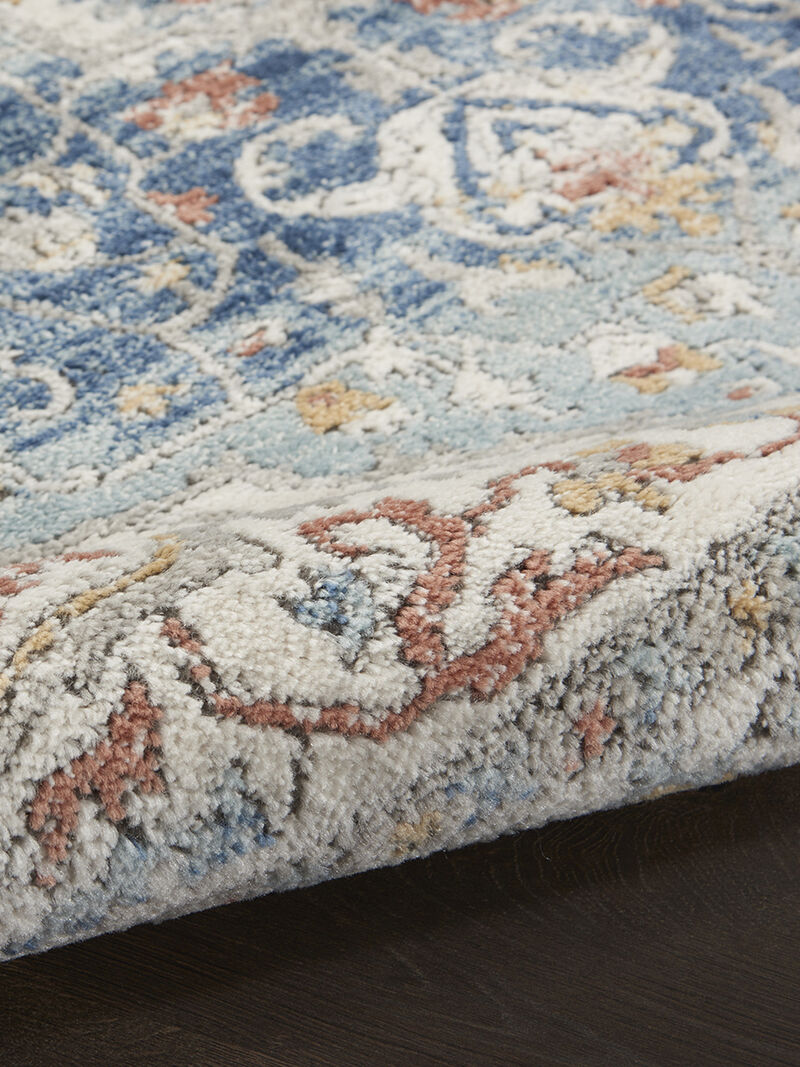 Quarry QUA11 Ivory/Blue 6'7" x 9'6" Rug image number 5