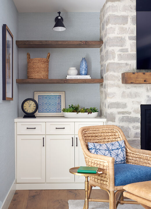 Solitude Light Blue Distressed Texture Wallpaper