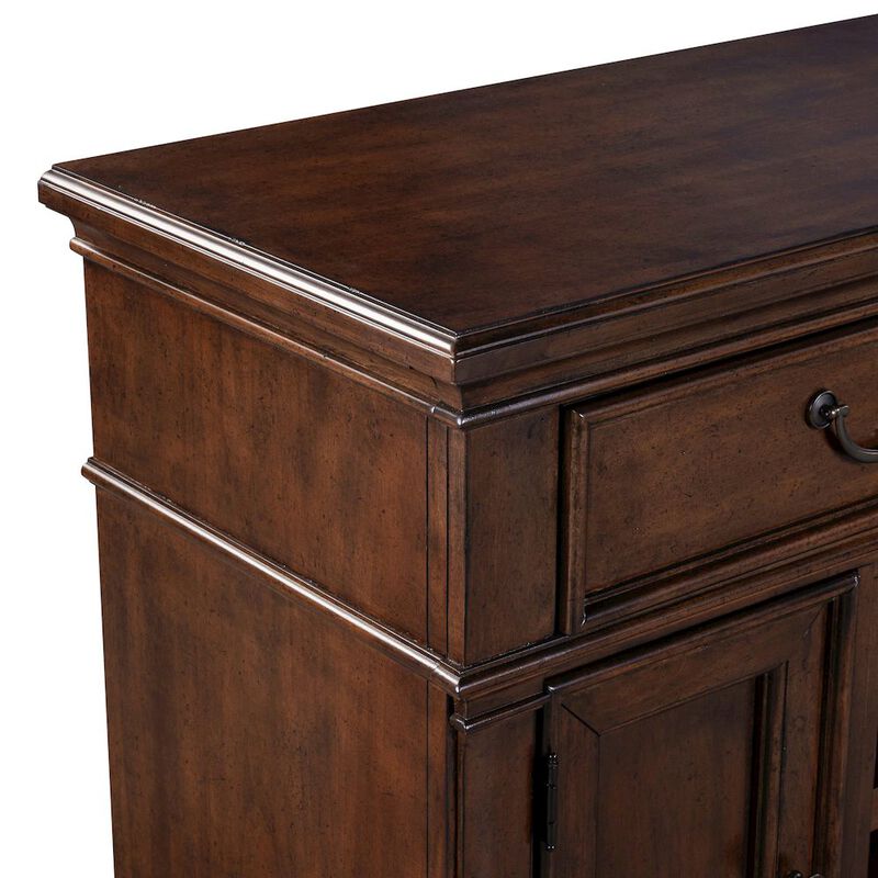 Liberty Furniture Arden Road 84 Inch TV Console for Living Room  - Satin Cherry image number 4