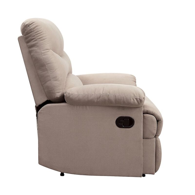 Plethoria Home Pillow Top Arms Recliner with Tufted Back