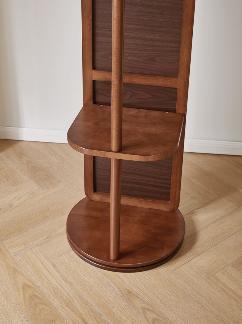 Wulirn Full Length Mirror with Coat Rack & Storage Shelves image number 8