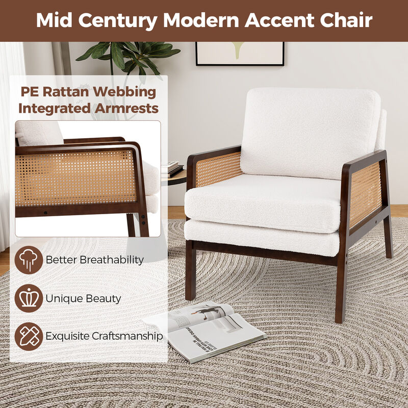 Mid-Century Modern Accent Chair for Stylish and Comfortable Living Room Seating