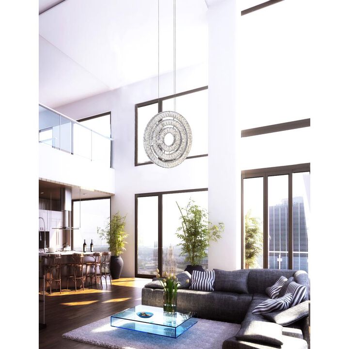 Celina LED Chandelier With Chrome Finish