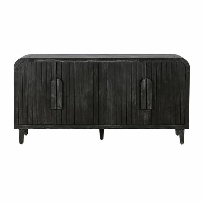 59" Curved Storage Sideboard image number 0