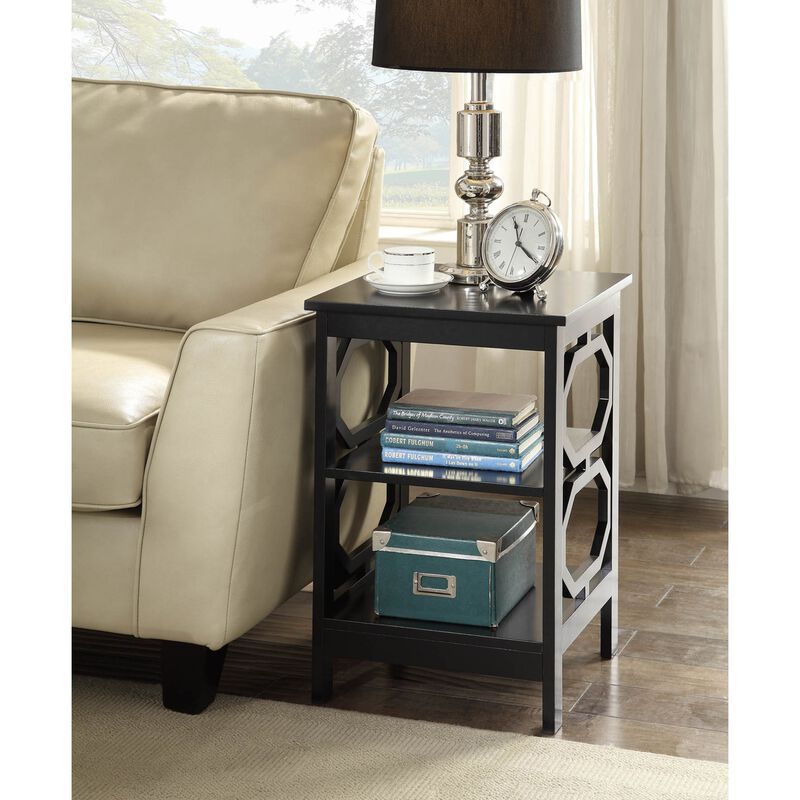 Convenience Concepts  Omega End Table with Shelves