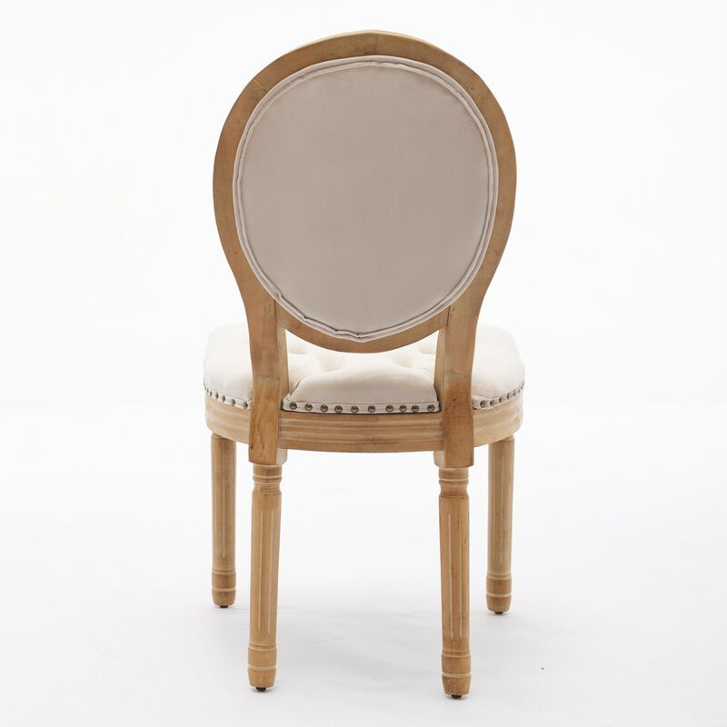 Blogpi Set of 2 Tufted Velvet Dining  Chairs image number 8