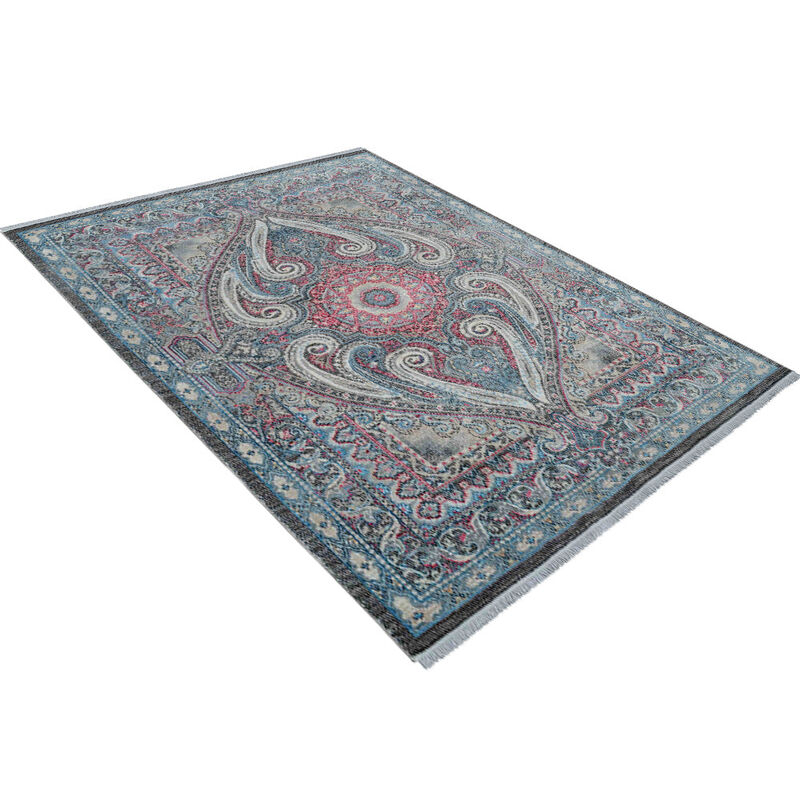 RUGSOTIC CARPETS MACHINE MADE POLYESTER AREA RUGS  - Rectangle Shape, Classic Oriental Traditional  Design, Low Pile Machine Made Area Rugs (M00106) image number 2