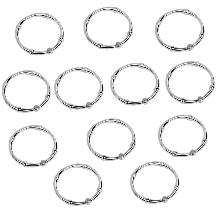 Utopia Alley Rust-Proof Zinc Shower Curtain Hooks with Clasp Closure, Shower Hooks Hangers for Bathroom, Kitchen Utensils, Curtains, Clothing, Towels etc - Set of 12