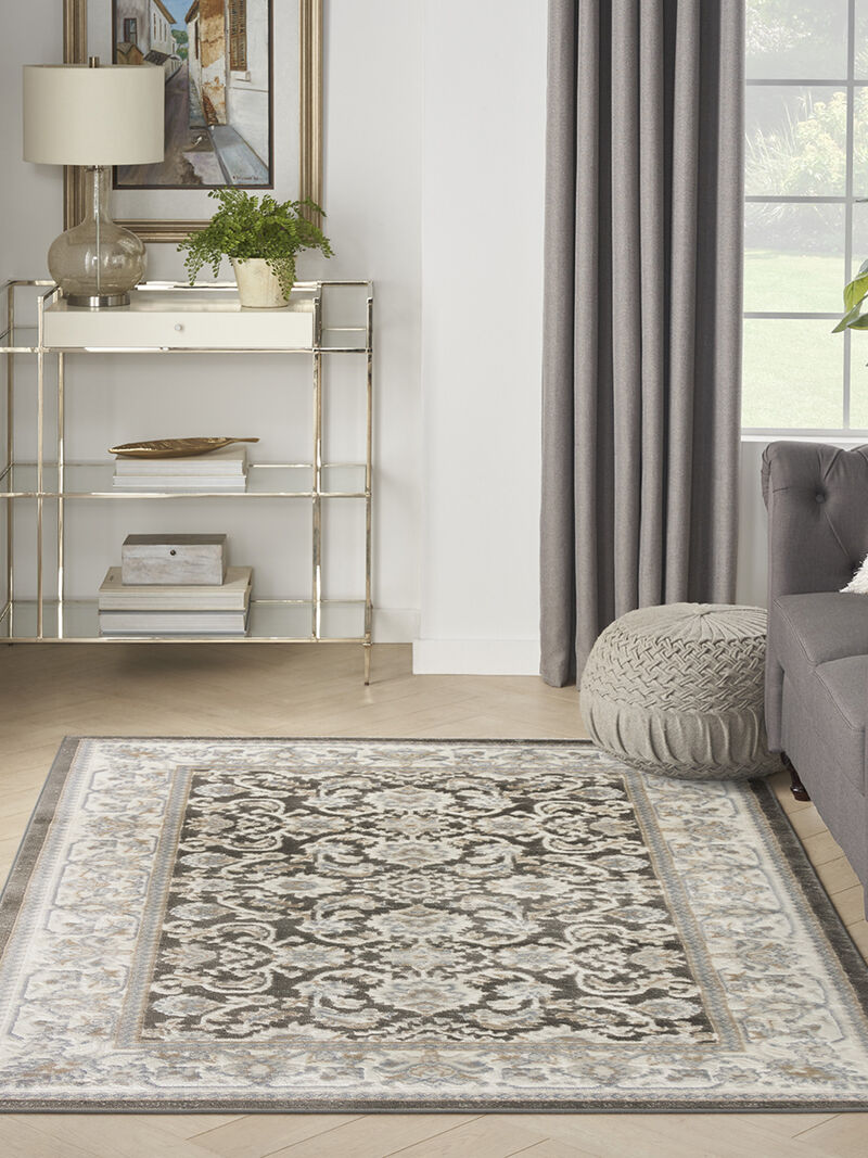 Serenity Home SRH02 Ivory/Gray/Blue 3'11" x 5'11" Rug