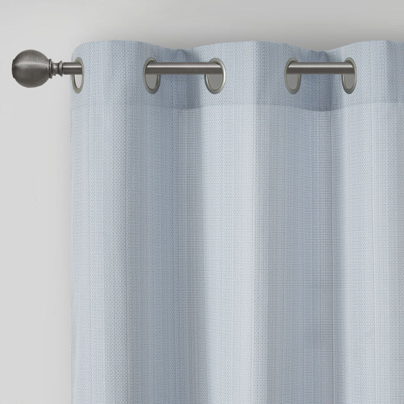 Gracie Mills Calyx Textured Room Darkening Curtain Panel Pair
