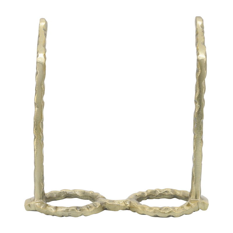 Aluminum Glasses Sculpture, Gold image number 4
