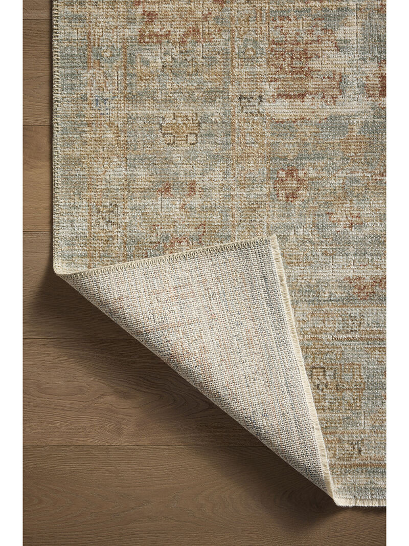 Heritage HER-06 Aqua / Terracotta 12''0" x 12''0" Square Rug by Patent Pending