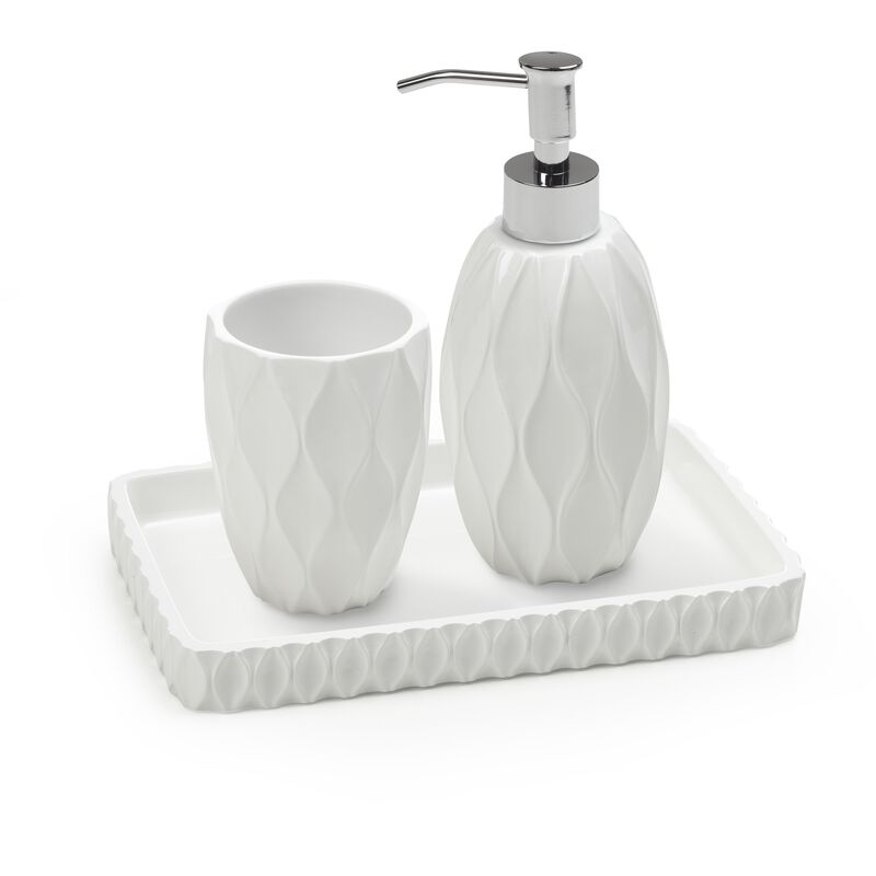 Wave 3 Piece Bath Accessory Set image number 0