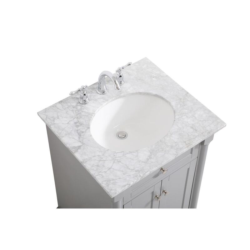 Elegant Kitchen and Bath 24 inch Single bathroom vanity in  Grey