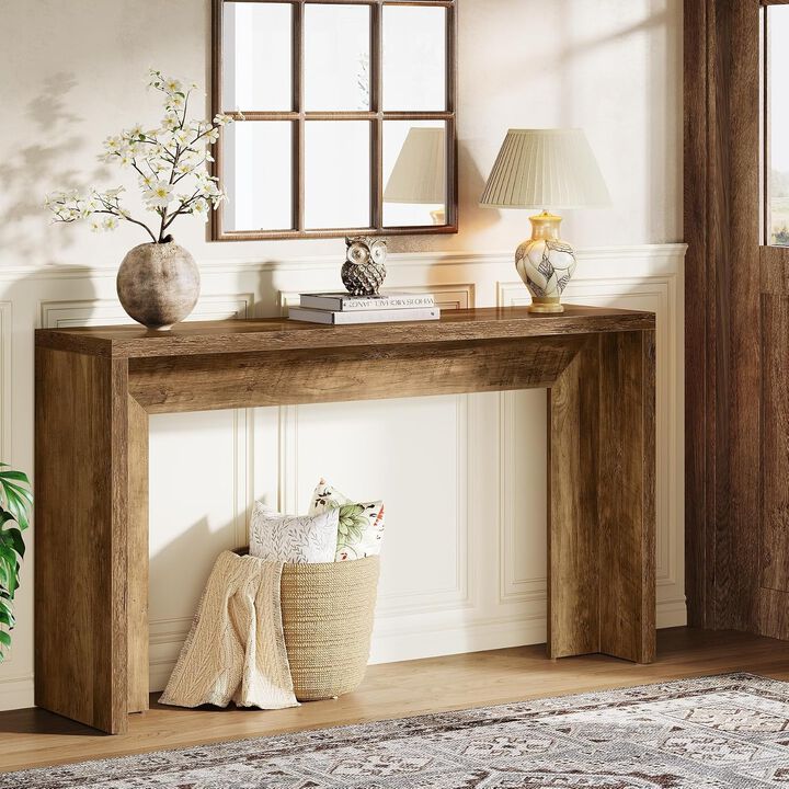 Tribesigns Farmhouse Wood Console Table