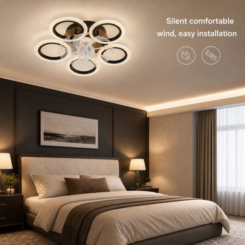 Low Profile Ceiling Fan with Lights image number 4