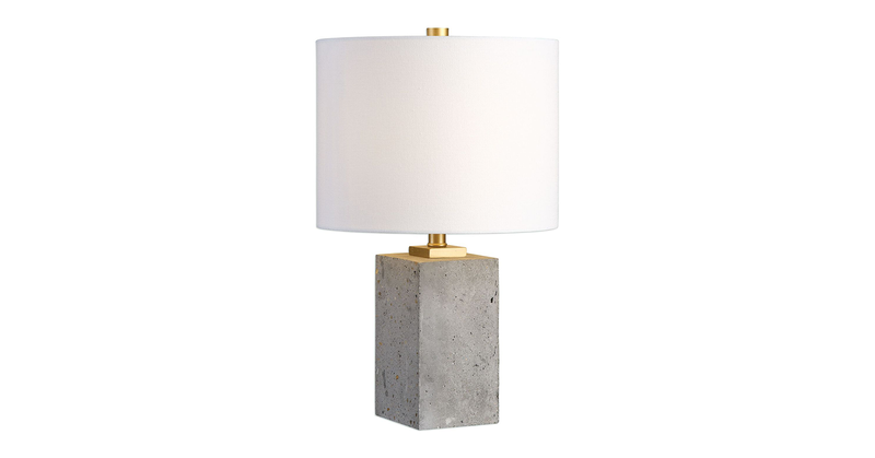 Uttermost Drexel Concrete Block Lamp image number 0