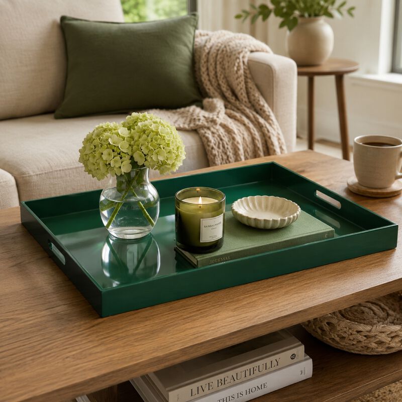 Diana Serving Tray with Integrated Handles, Polyurethane image number 8