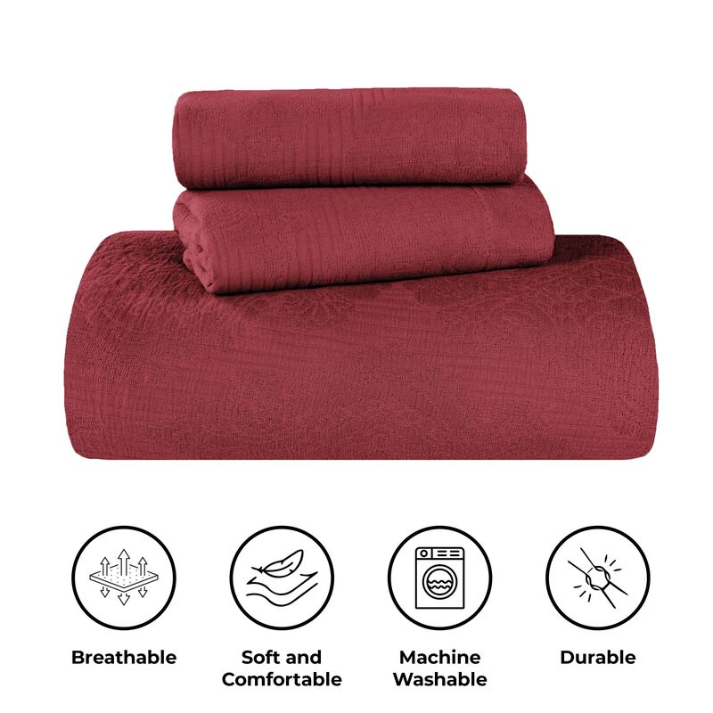 Soft Cotton Matelasse Bedspread Set, Lightweight Textured Bedding image number 3