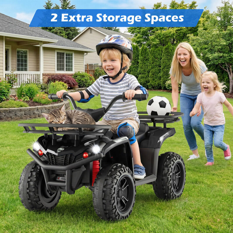Kids Electric Ride On Quad with 24V Battery and LED Headlights for Outdoor Use image number 3