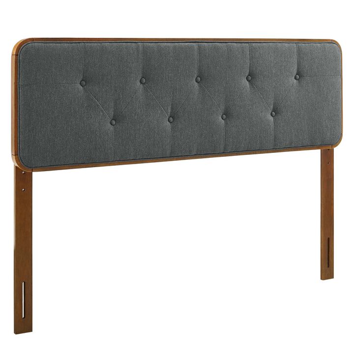 Modway - Collins Tufted Queen Fabric and Wood Headboard