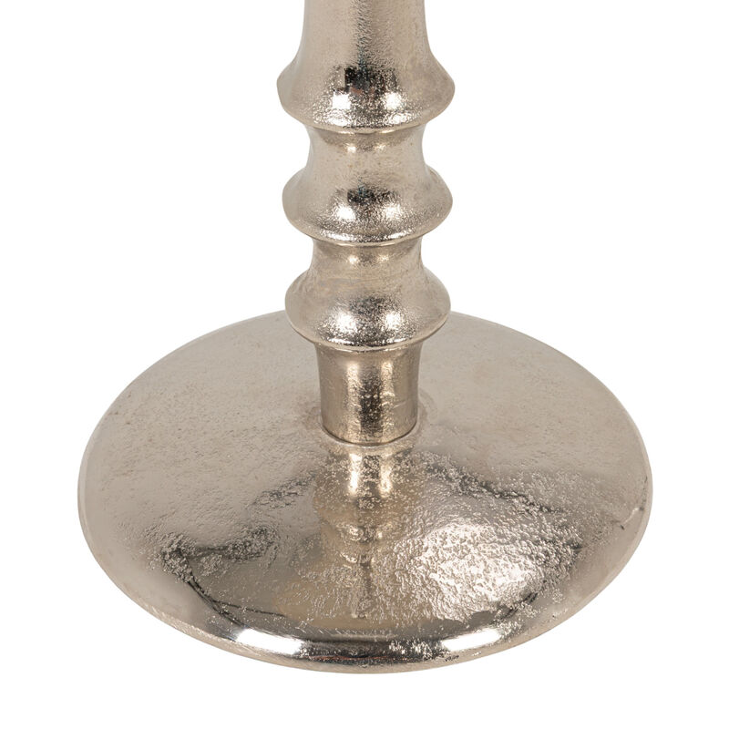 Round Metal Pedestal Accent Table, Gold Finish image number 4