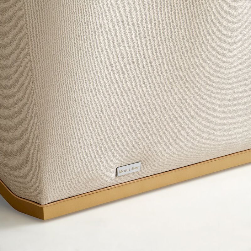 Michael Amini La Terrazza Chaise - Cappuccino/Light Champagne image number 1