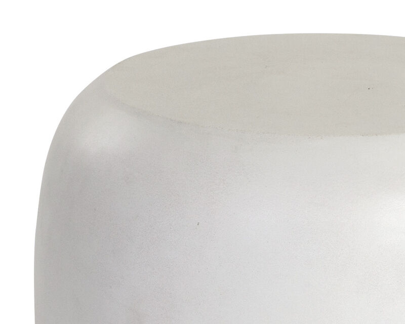 Iolite White End Table