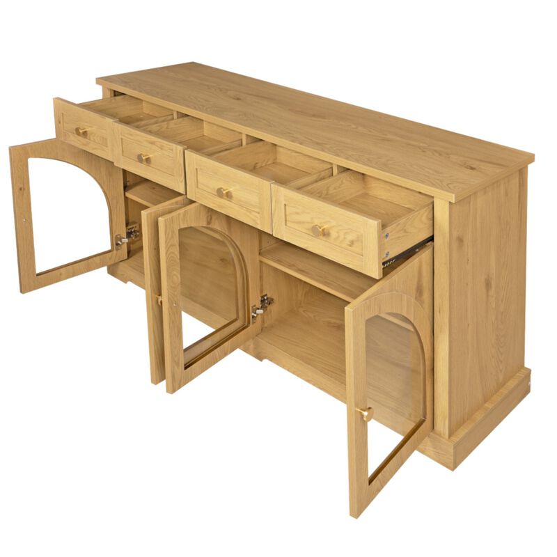 Zigda Modern Sideboard Cabinet image number 8