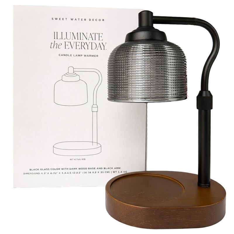 Candle Warmer Lamp with Wood Base image number 2