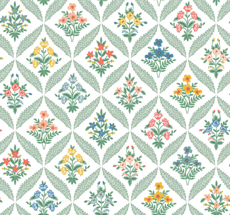 Estee Garden Sage Wallpaper