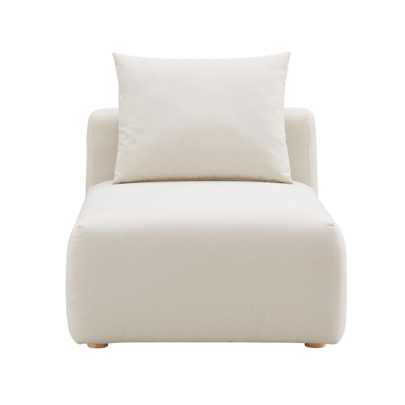 Tov Furniture Hangover Cream Linen Modular Armless Chair image number 3