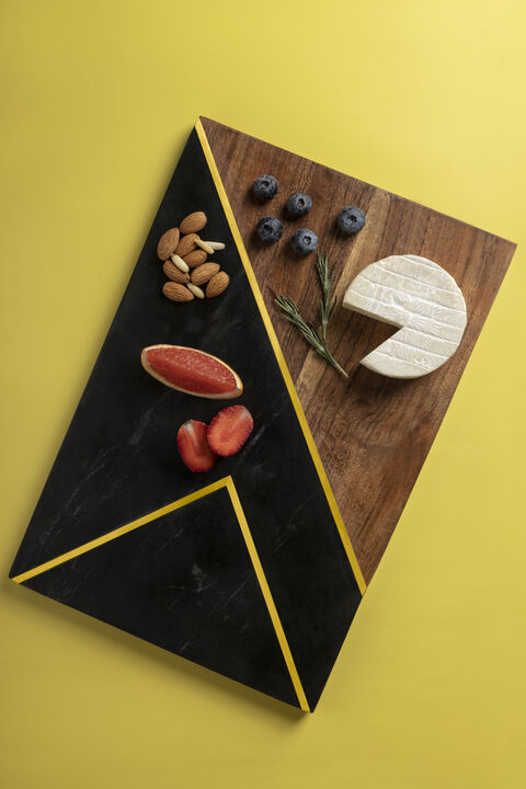 Normandy Marble & Wood Cheese Board - Large