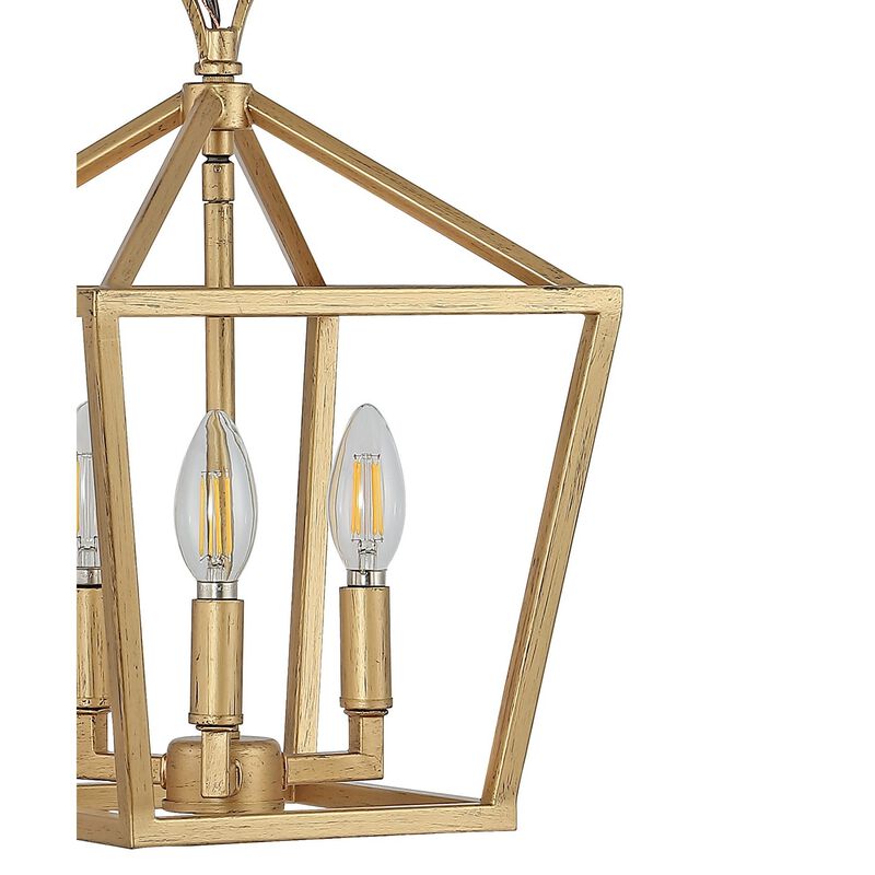 PagodaBulb Lantern Metal LED Pendant