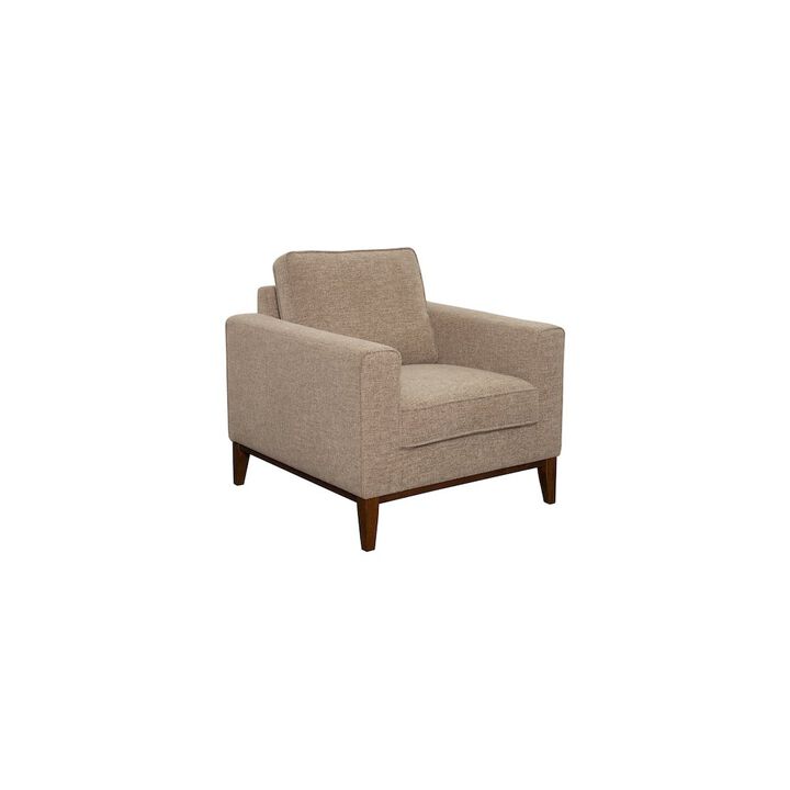 Porter Designs Annie Wood Trim Chair, Cream